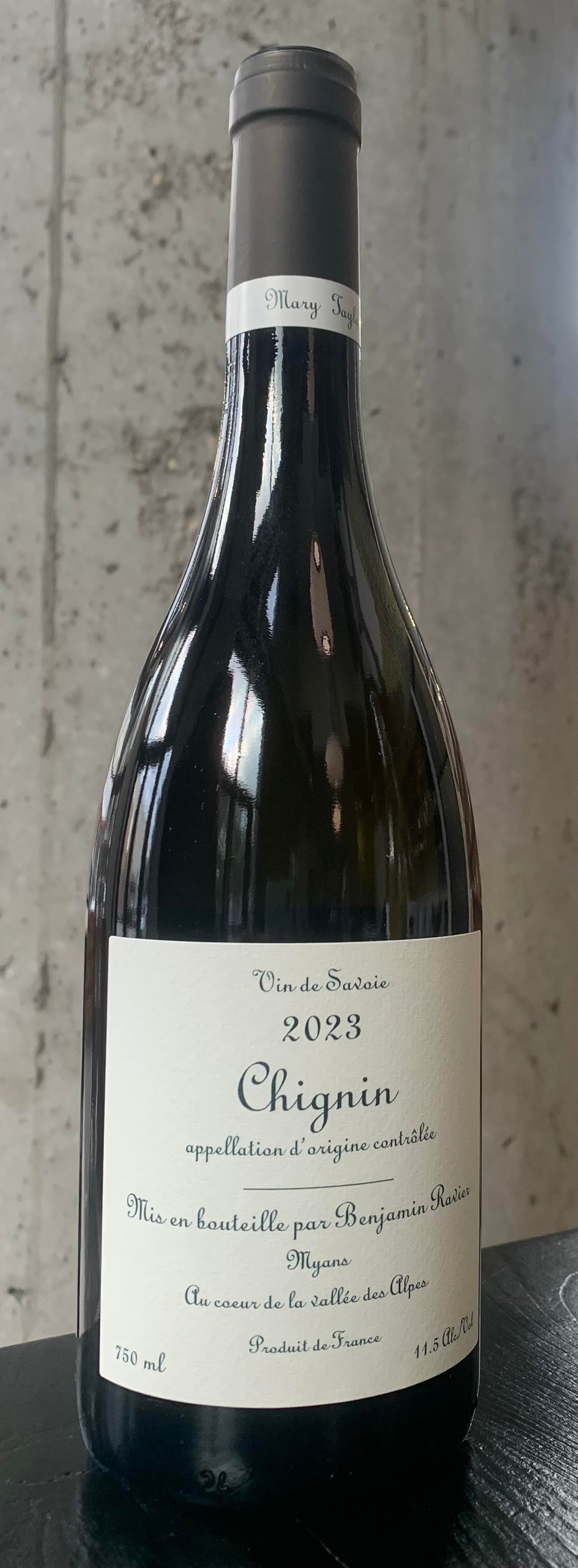 Benjamin Ravier (Mary Taylor) Chignin Vin de Savoie '23