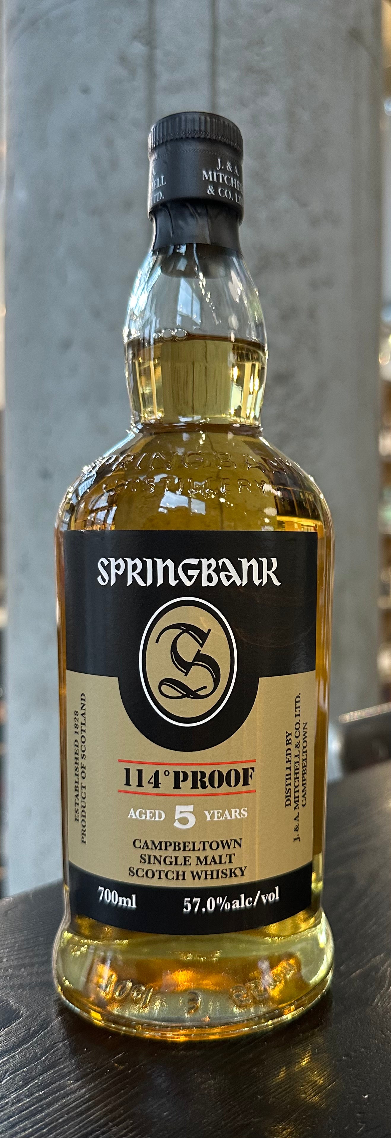 Springbank 5-Year Campbeltown Single Malt Scotch Whisky (57% alc/vol)