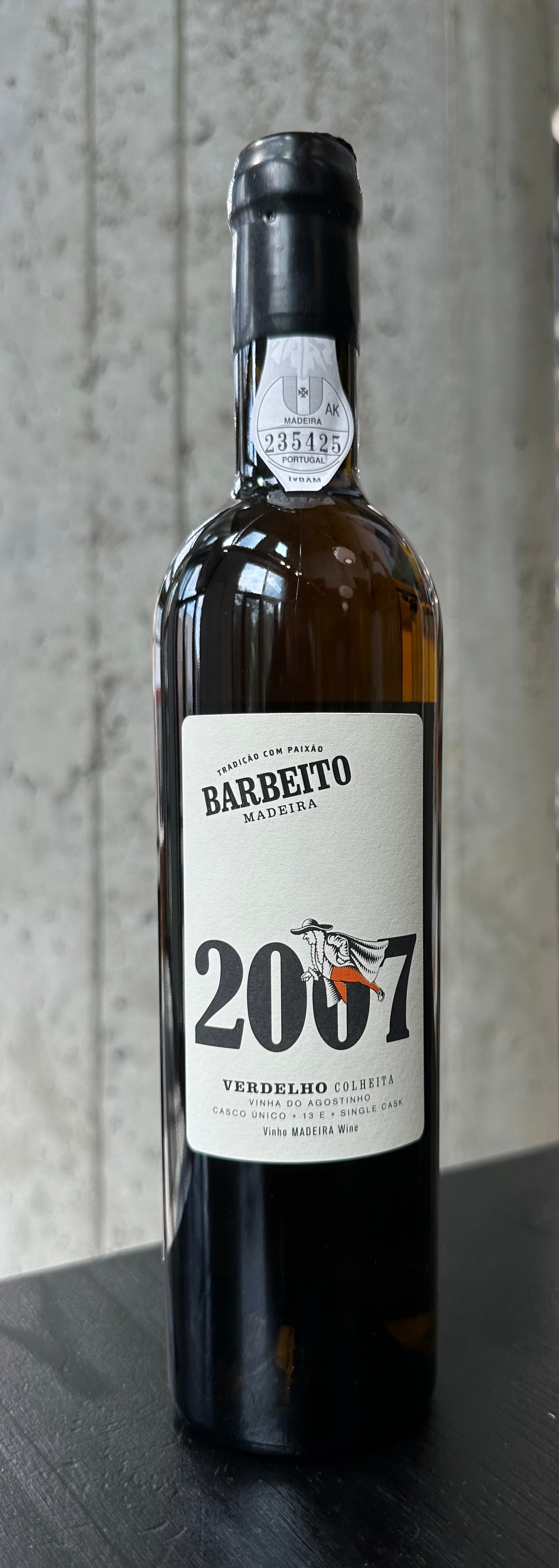 Barbeito Madeira "Vinha do Agostinho - Single Cask 13E" Verdelho '07 (500ml)