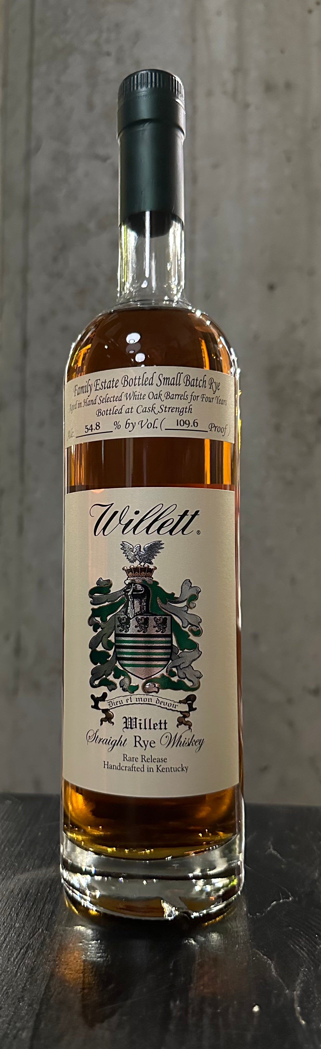 Willett Family Estate Small Batch Rye 4 Year Willett Family Estate Small Batch Rye 4 Year