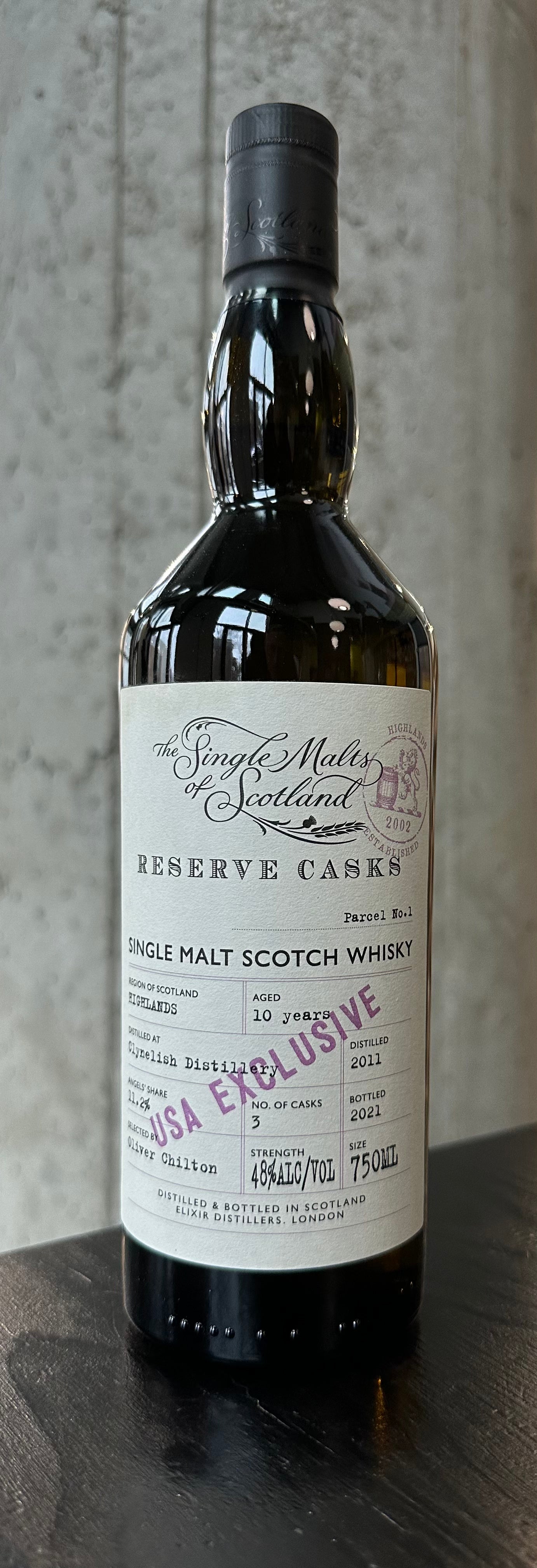 The Single Malts of Scotland "Clynelish Distillery" 10-Year Whisky
