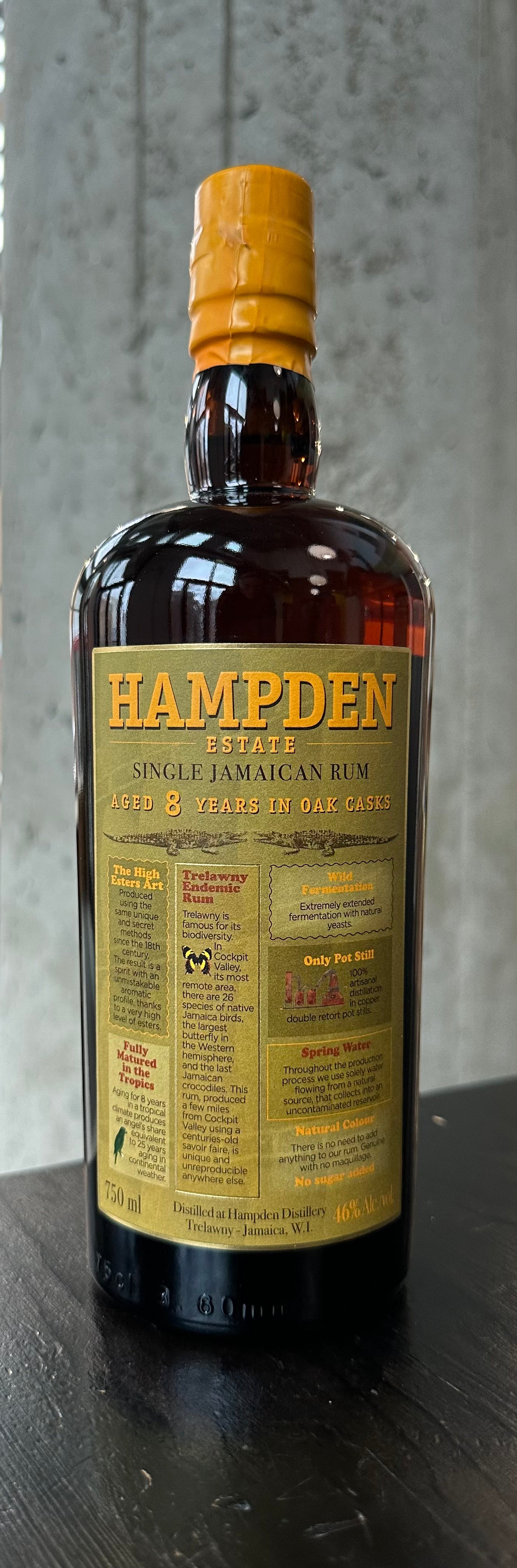 Hampden Estate "8 Year" Single Jamaican Rum