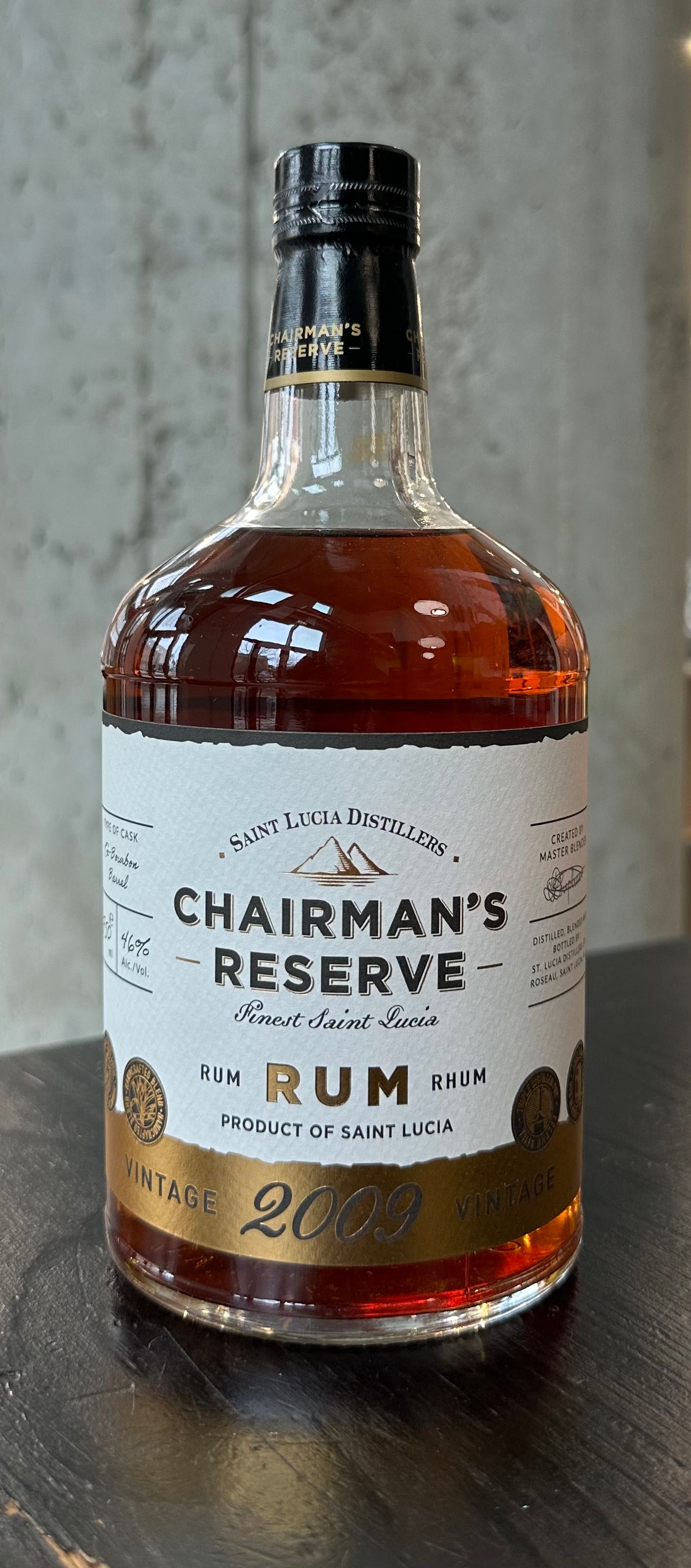 Chairman's Reserve Rum 2009 Vintage, Santa Lucia