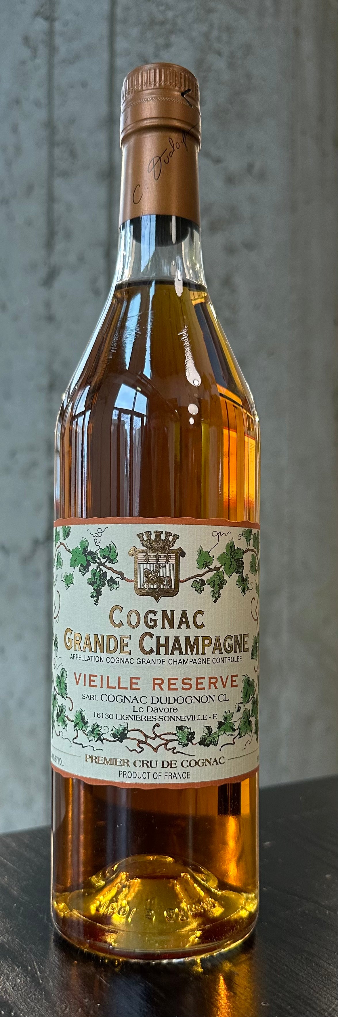 Dudognon Cognac "Vieille Réserve," Grande Champagne