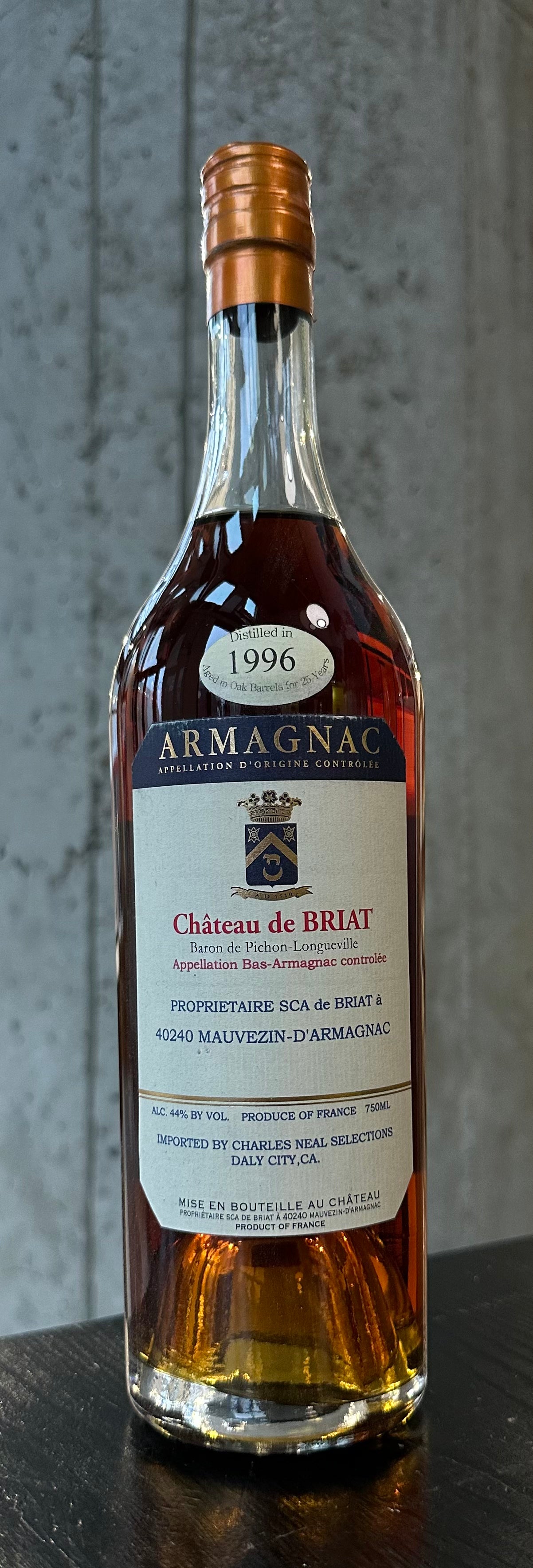 Château de Briat Bas-Armagnac 1996 (25-Year)