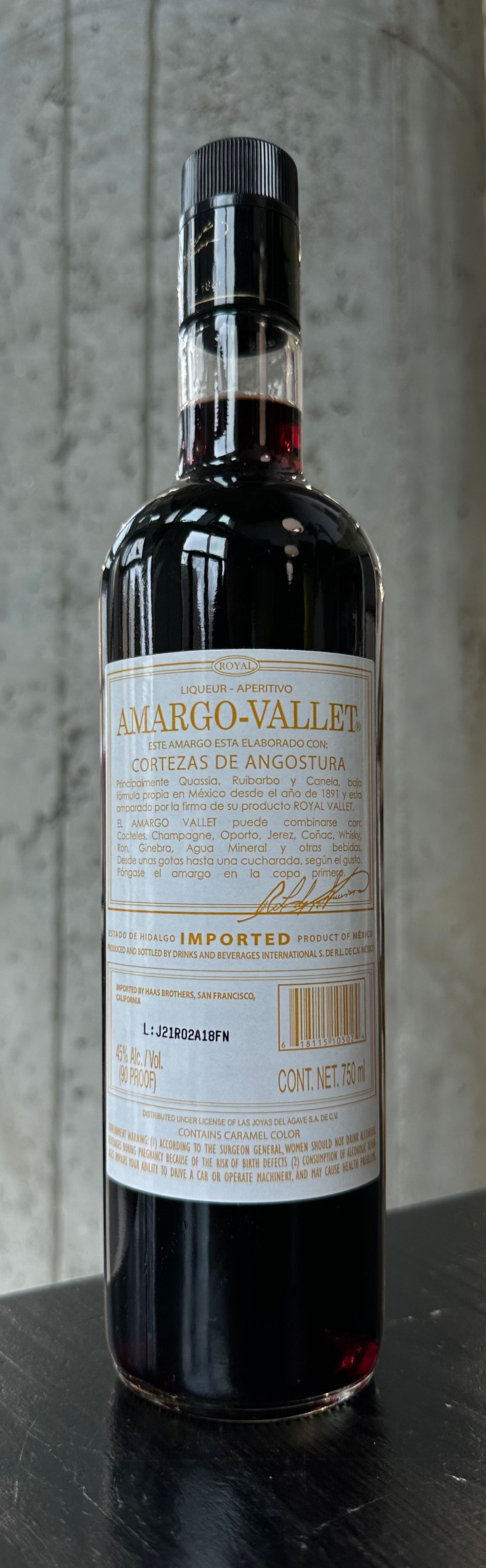 Amargo-Vallet "Cortezas de Angostura" Aperitivo
