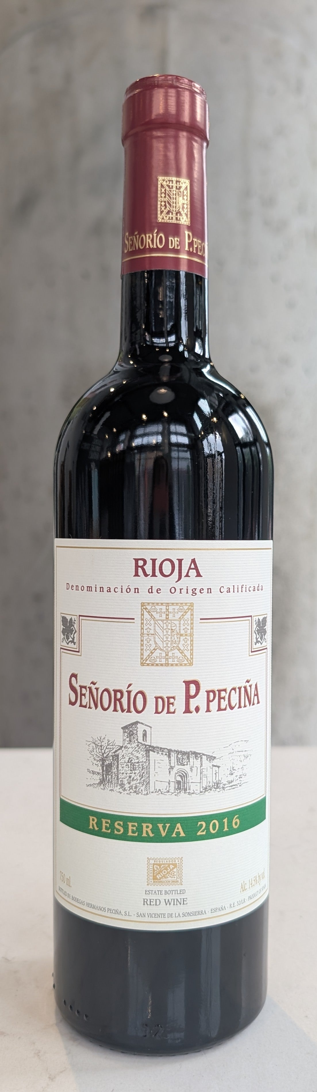 Hermanos Peciña "Señorío de P. Peciña" Reserva Tinto '16