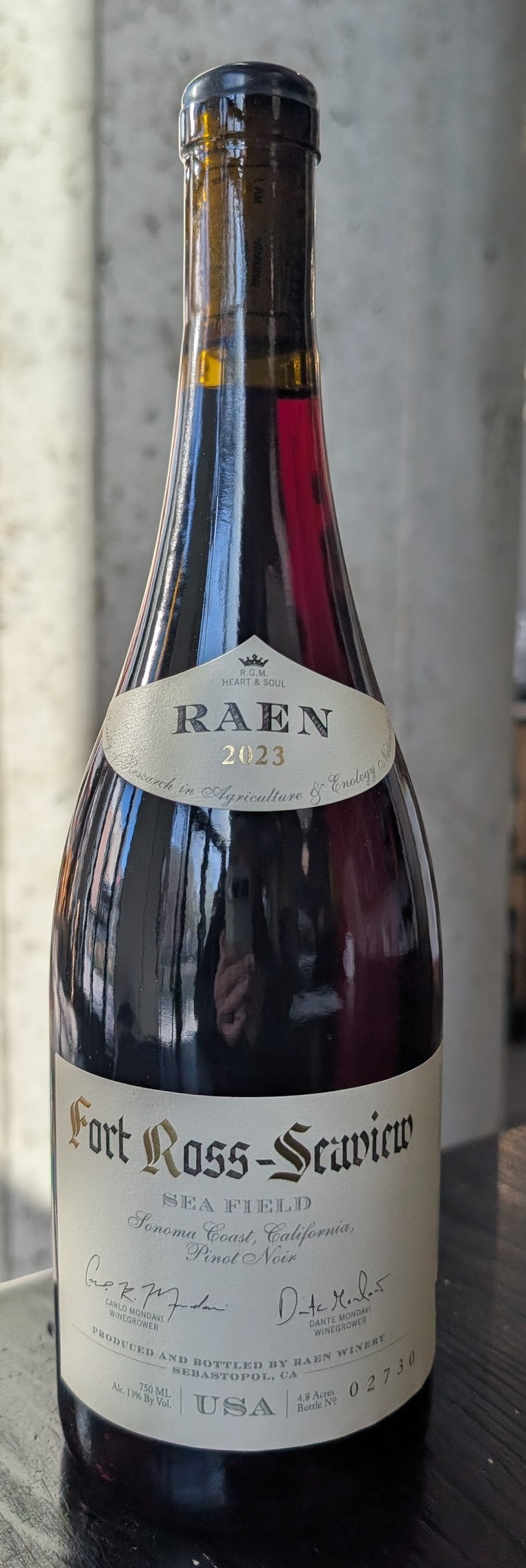 Raen "Sea Field" Pinot Noir '23
