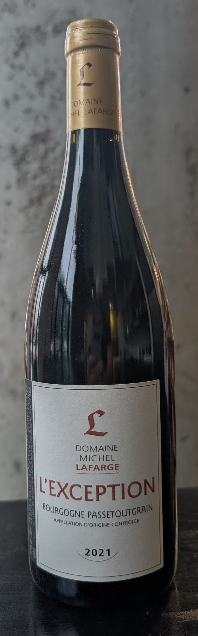Michel Lafarge Bourgogne Passetoutgrain "L'Exception" '21