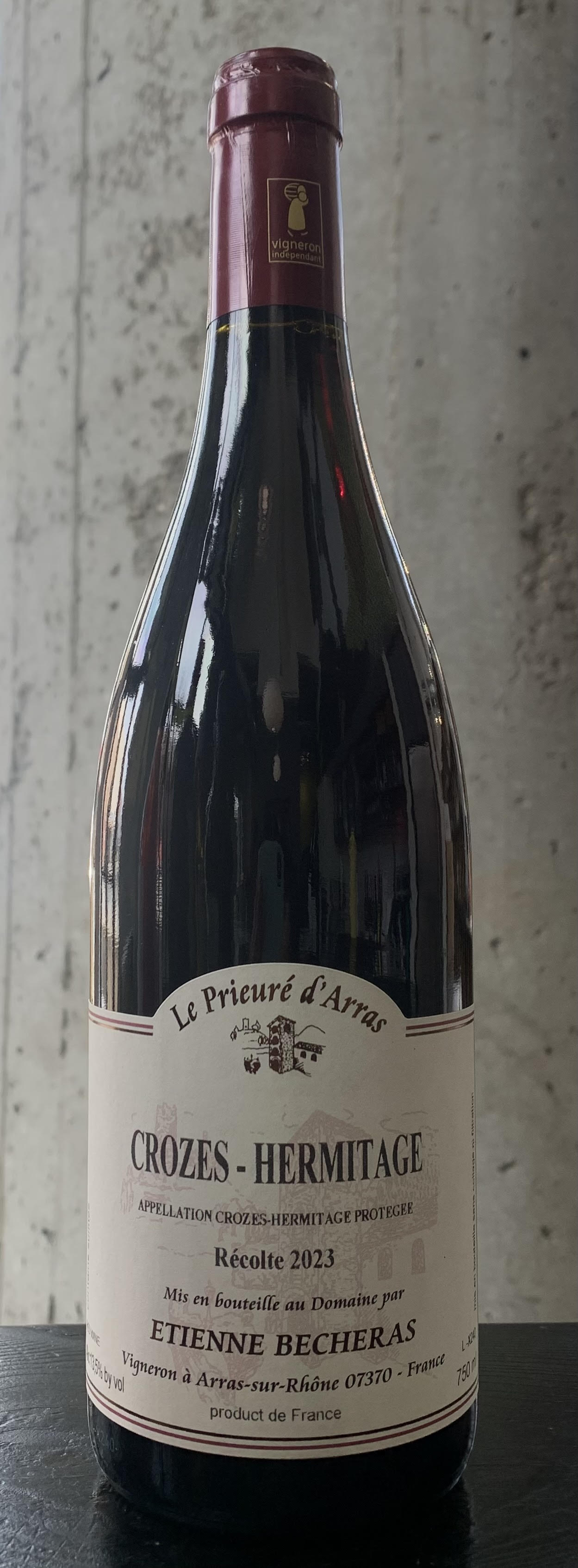 Etienne Bécheras "Le Prieuré d'Arras" Crozes-Hermitage Rouge '23
