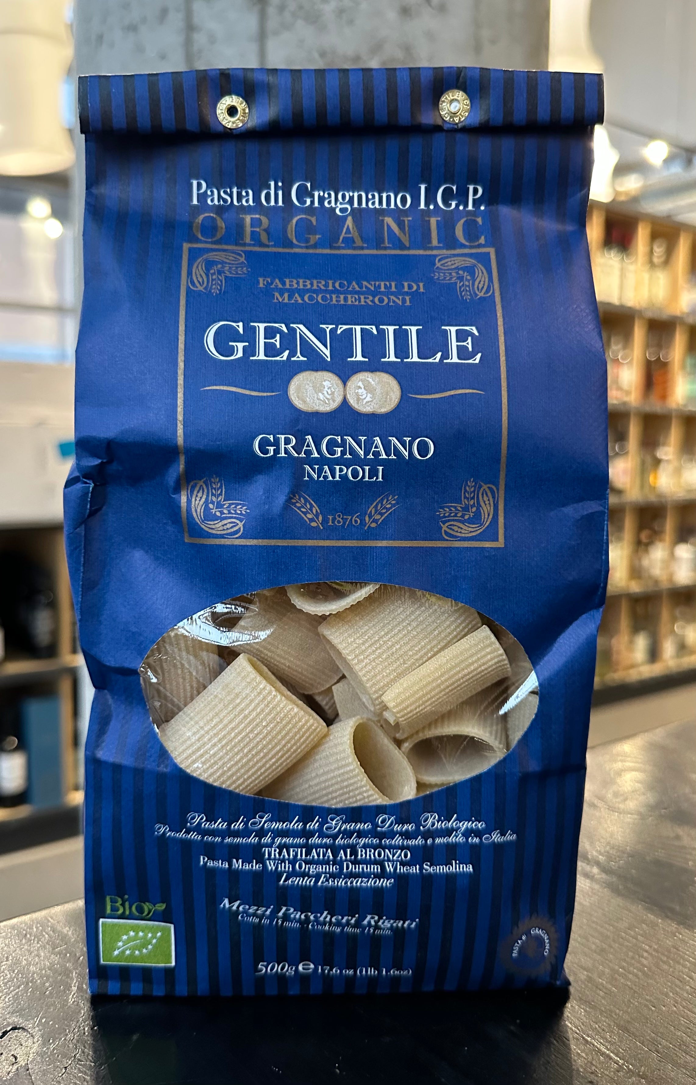 Gentile "Mezzi Paccheri Rigati" Pasta di Gragnano I.G.P.