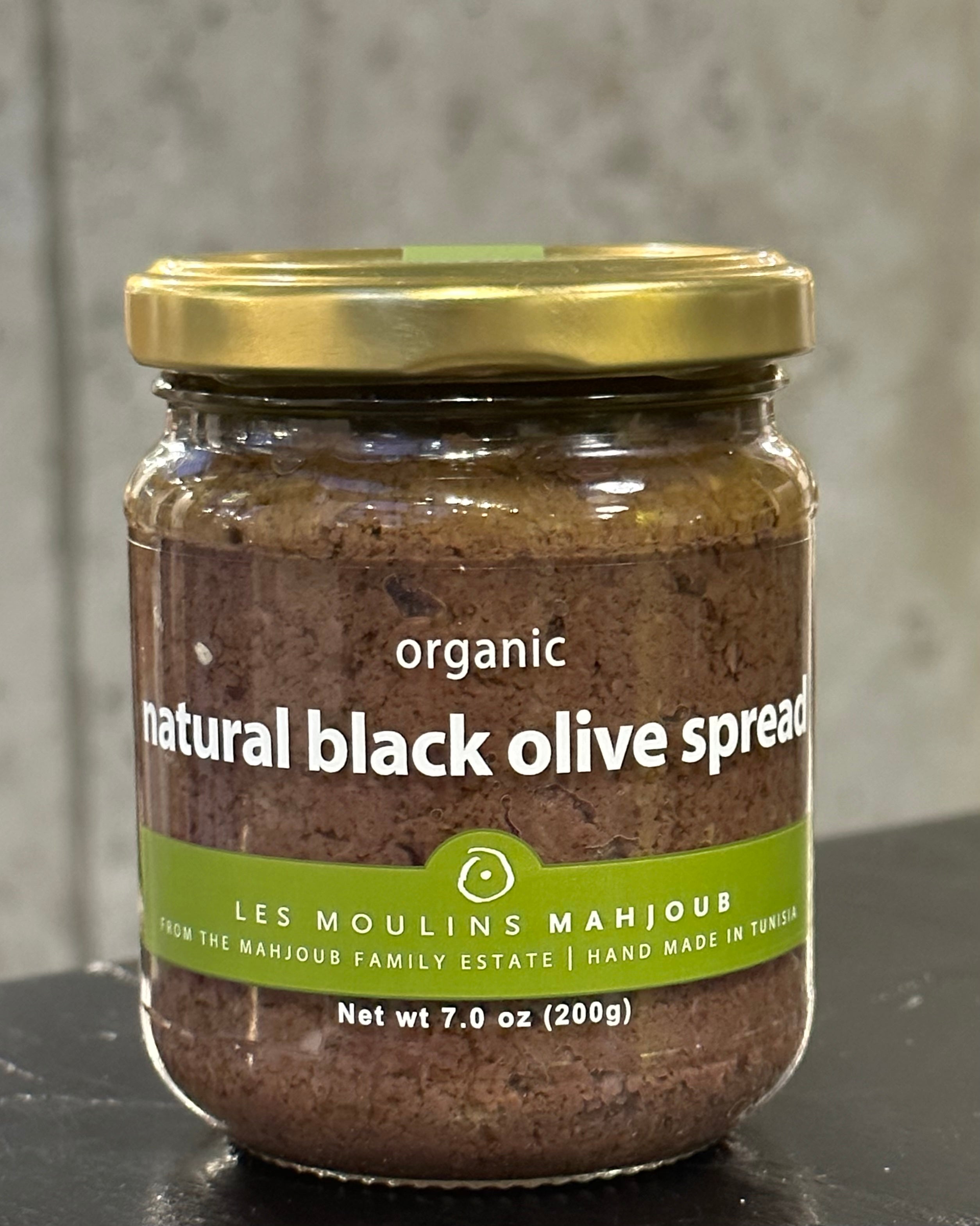 Les Moulins Mahjoub Organic Natural Black Olive Spread