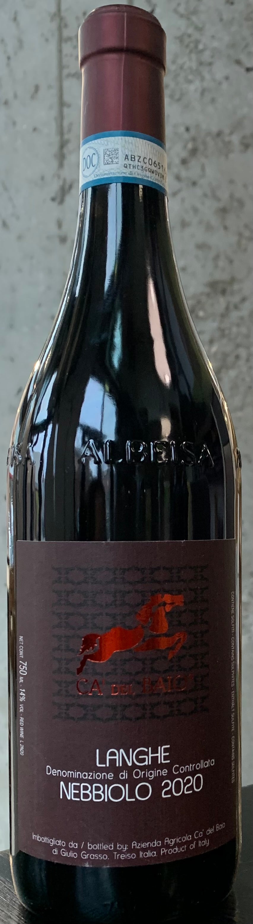 Ca' del Baio Langhe Nebbiolo "Red Label" '20